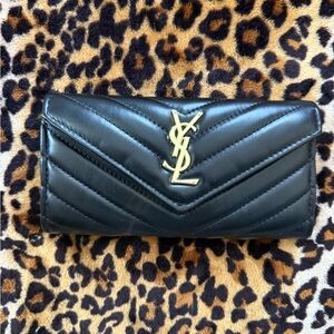 Black Quilted Leather Wallet
